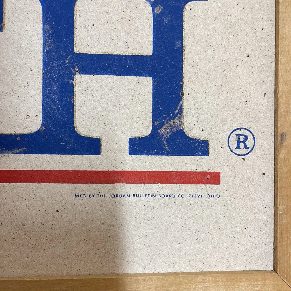 Vintage BUSCH Beer Official Promo Cork Board Bulletin Bar Man Cave‎ Office 24X16
